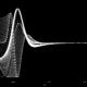 1 dimensional visualisation of gravitational waves emitted by black hole merger